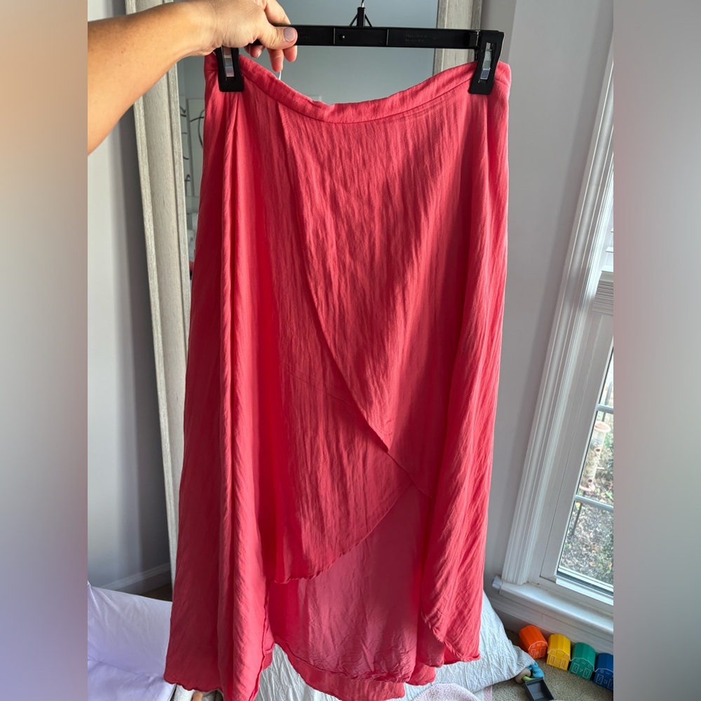 Lulu's Vibrant Pink Midi Skirt